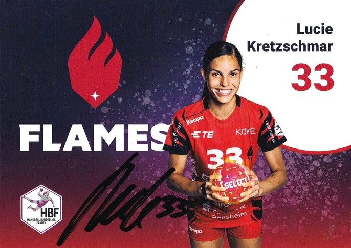 Autogramm Handball (D) | HSG Bensheim/Auerbach | 2022 | Lucie KRETZSCHMAR