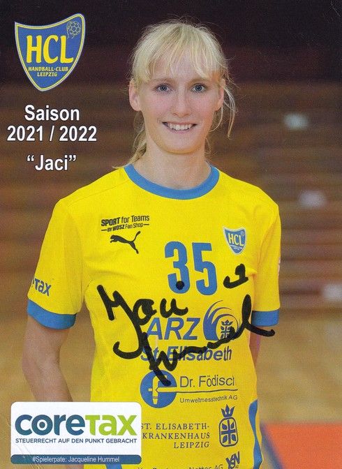 Autogramm Handball (D) | HC Leipzig | 2021 | Jacqueline HUMMEL