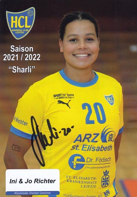 Autogramm Handball (D) | HC Leipzig | 2021 | Sharleen GRESCHNER