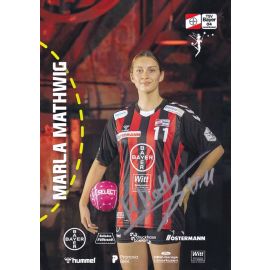 Autogramm Handball (D) | Bayer Leverkusen | 2022 | Marla MATHWIG