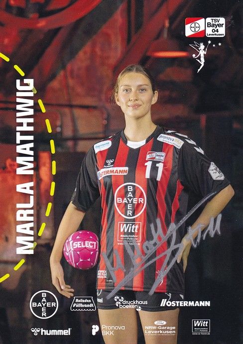 Autogramm Handball (D) | Bayer Leverkusen | 2022 | Marla MATHWIG