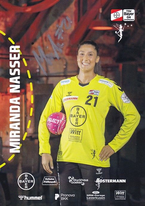 Autogramm Handball (D) | Bayer Leverkusen | 2022 | Miranda NASSER