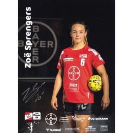 Autogramm Handball (D) | Bayer Leverkusen | 2021 | Zoe SPRENGERS