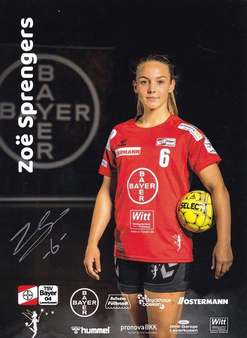 Autogramm Handball (D) | Bayer Leverkusen | 2021 | Zoe SPRENGERS