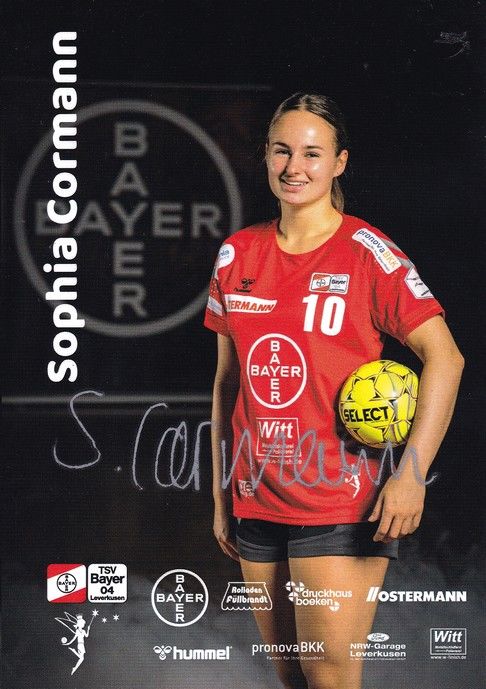 Autogramm Handball (D) | Bayer Leverkusen | 2021 | Sophia CORMANN