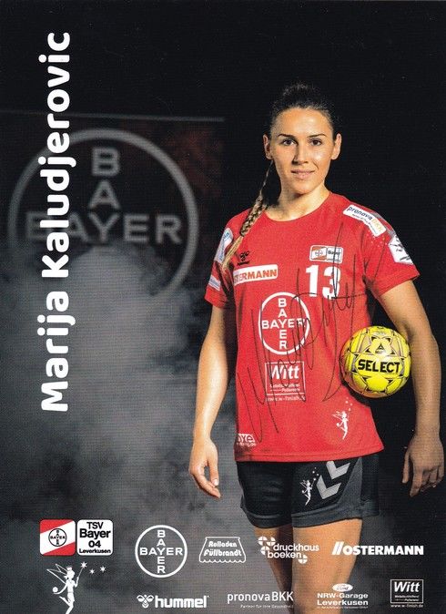 Autogramm Handball (D) | Bayer Leverkusen | 2021 | Marija KALUDJEROVIC
