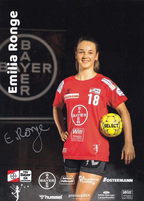 Autogramm Handball (D) | Bayer Leverkusen | 2021 | Emilia RONGE