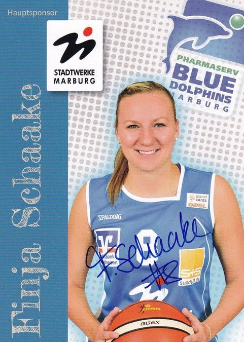Autogramm Basketball | BC Marburg (D) | 2010er | Finja SCHAAKE
