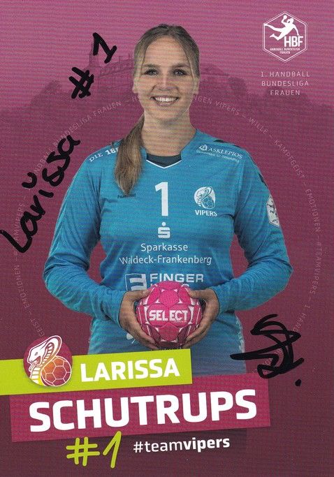 Autogramm Handball (D) | HSG Bad Wildungen | 2022 | Larissa SCHUTRUPS