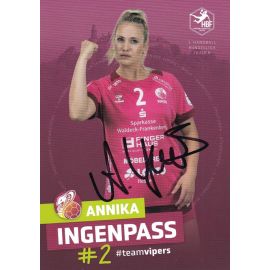 Autogramm Handball (D) | HSG Bad Wildungen | 2022 | Annika INGENPASS