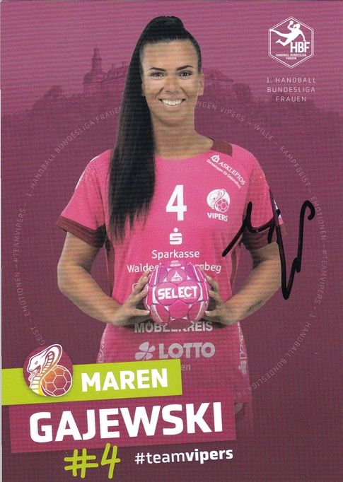 Autogramm Handball (D) | HSG Bad Wildungen | 2022 | Maren GAJEWSKI