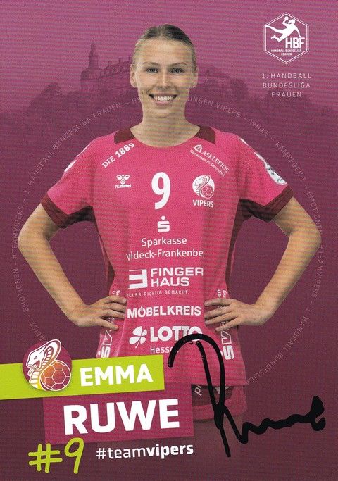 Autogramm Handball (D) | HSG Bad Wildungen | 2022 | Emma RUWE