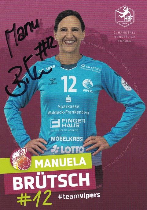 Autogramm Handball (D) | HSG Bad Wildungen | 2022 | Manuela BRÜTSCH