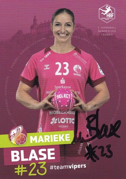 Autogramm Handball (D) | HSG Bad Wildungen | 2022 | Marieke BLASE