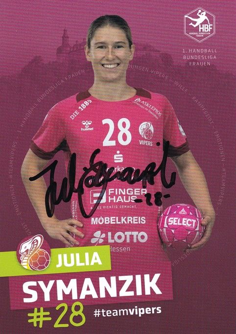 Autogramm Handball (D) | HSG Bad Wildungen | 2022 | Julia SYMANZIK