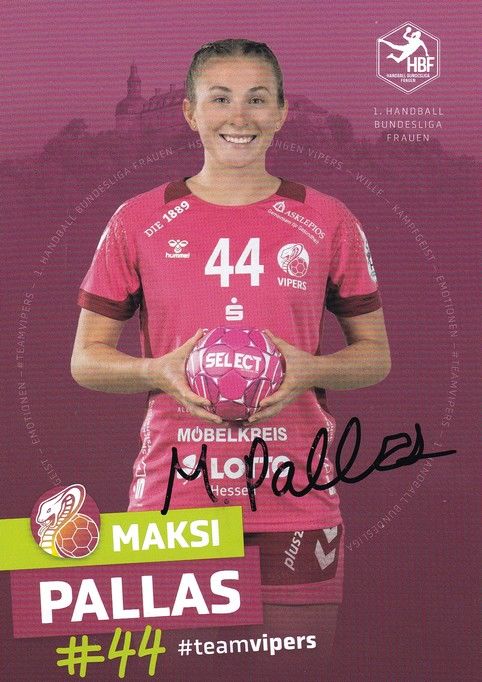 Autogramm Handball (D) | HSG Bad Wildungen | 2022 | Maksi PALLAS