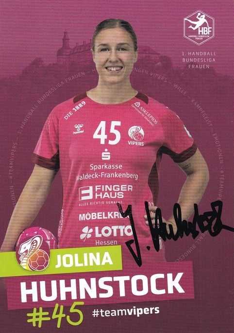Autogramm Handball (D) | HSG Bad Wildungen | 2022 | Jolina HUHNSTOCK