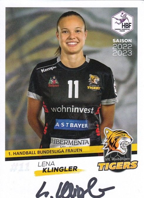 Autogramm Handball (D) | VfL Waiblingen | 2022 | Lena KLINGLER