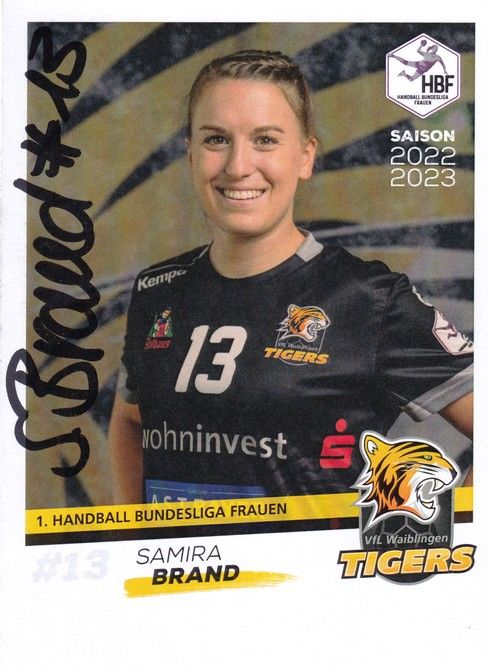 Autogramm Handball (D) | VfL Waiblingen | 2022 | Samira BRAND