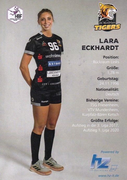 Autogramm Handball (D) | VfL Waiblingen | 2022 | Lara ECKHARDT