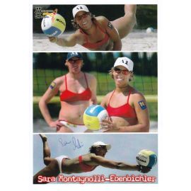Autogramm Beachvolleyball | Sara MONTAGNOLLI | 2000er (Collage Color)