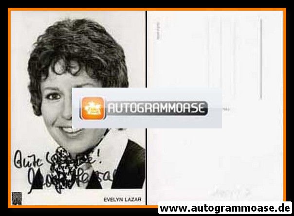 Autogramm TV | SFB | Evelyn LAZAR | 1970er (Portrait SW)