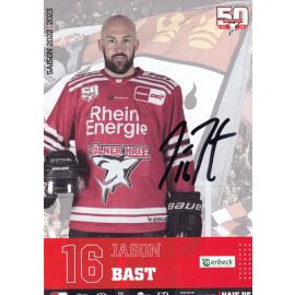 Autogramm Eishockey | Kölner Haie | 2022 | Jason BAST