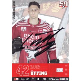 Autogramm Eishockey | Kölner Haie | 2022 | Luis ÜFFING