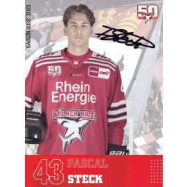 Autogramm Eishockey | Kölner Haie | 2022 | Pascal STECK