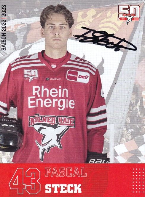 Autogramm Eishockey | Kölner Haie | 2022 | Pascal STECK