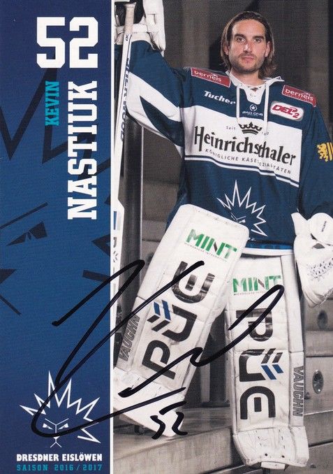 Autogramm Eishockey | Dresdner Eislöwen | 2016 | Kevin NASTIUK