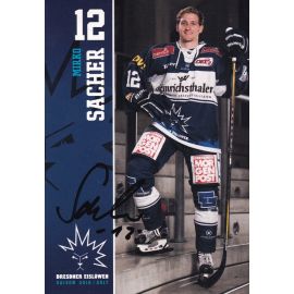 Autogramm Eishockey | Dresdner Eislöwen | 2016 | Mirko SACHER