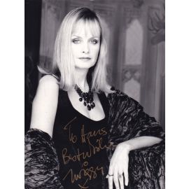 Autogramm Model (UK) | TWIGGY Lawson | 2000er Foto (Portrait SW) 1