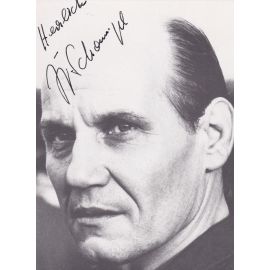 Autogramm Schauspieler | Jürgen SCHORNAGEL | 1990er Foto (Portrait SW)
