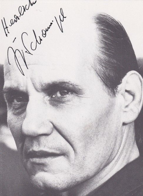 Autogramm Schauspieler | Jürgen SCHORNAGEL | 1990er Foto (Portrait SW)