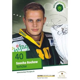 Autogramm Eishockey | Hockey Thurgau | 2016 | Sascha ROCHOW