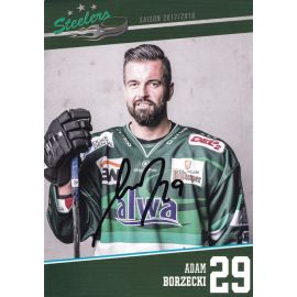 Autogramm Eishockey | SC Bietigheim Steelers | 2017 | Adam BORZECKI