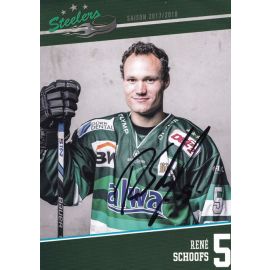 Autogramm Eishockey | SC Bietigheim Steelers | 2017 | Rene SCHOOFS