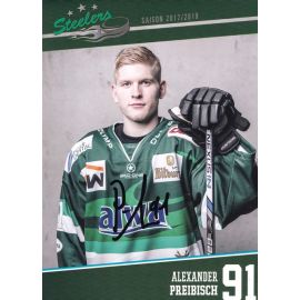 Autogramm Eishockey | SC Bietigheim Steelers | 2017 | Alexander PREIBISCH