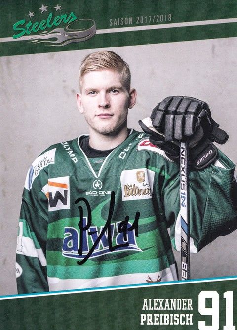 Autogramm Eishockey | SC Bietigheim Steelers | 2017 | Alexander PREIBISCH