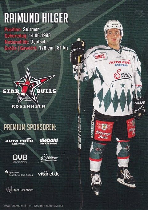 Autogramm Eishockey | Starbulls Rosenheim | 2013 | Raimund HILGER