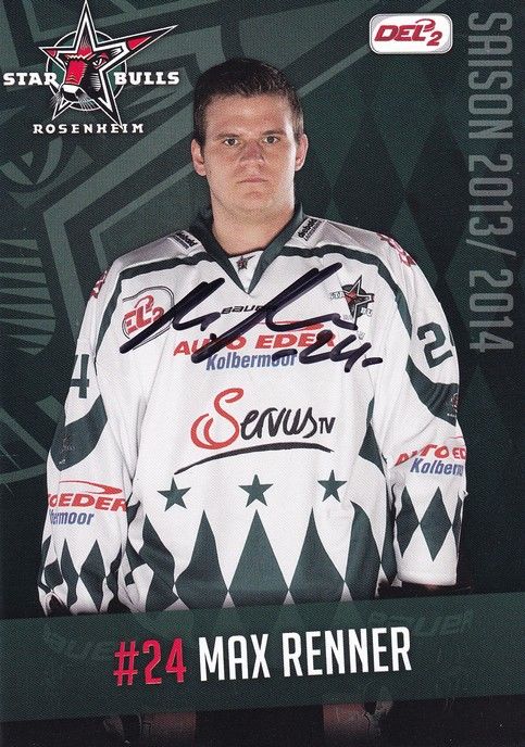 Autogramm Eishockey | Starbulls Rosenheim | 2013 | Max RENNER