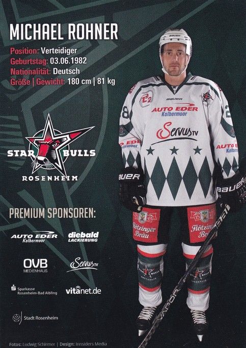Autogramm Eishockey | Starbulls Rosenheim | 2013 | Michael ROHNER