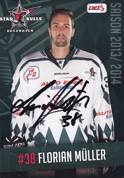 Autogramm Eishockey | Starbulls Rosenheim | 2013 | Florian MÜLLER