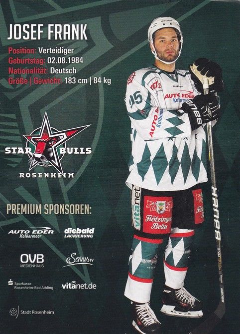 Autogramm Eishockey | Starbulls Rosenheim | 2013 | Josef FRANK