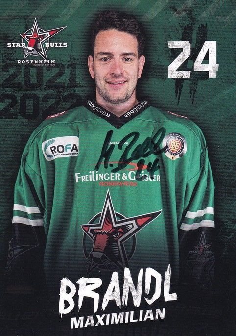 Autogramm Eishockey | Starbulls Rosenheim | 2021 | Maximilian BRANDL