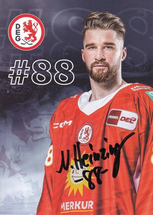Autogramm Eishockey | Düsseldorfer EG | 2022 | Niklas HEINZINGER