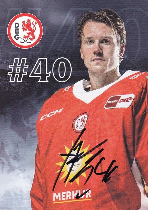 Autogramm Eishockey | Düsseldorfer EG | 2022 | Henrik HAUKELAND