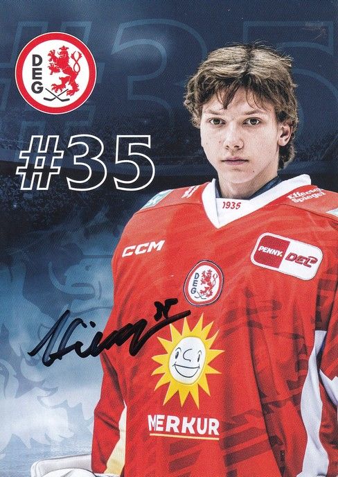 Autogramm Eishockey | Düsseldorfer EG | 2022 | Leon HÜMER