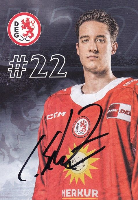Autogramm Eishockey | Düsseldorfer EG | 2022 | Cedric SCHIEMENZ
